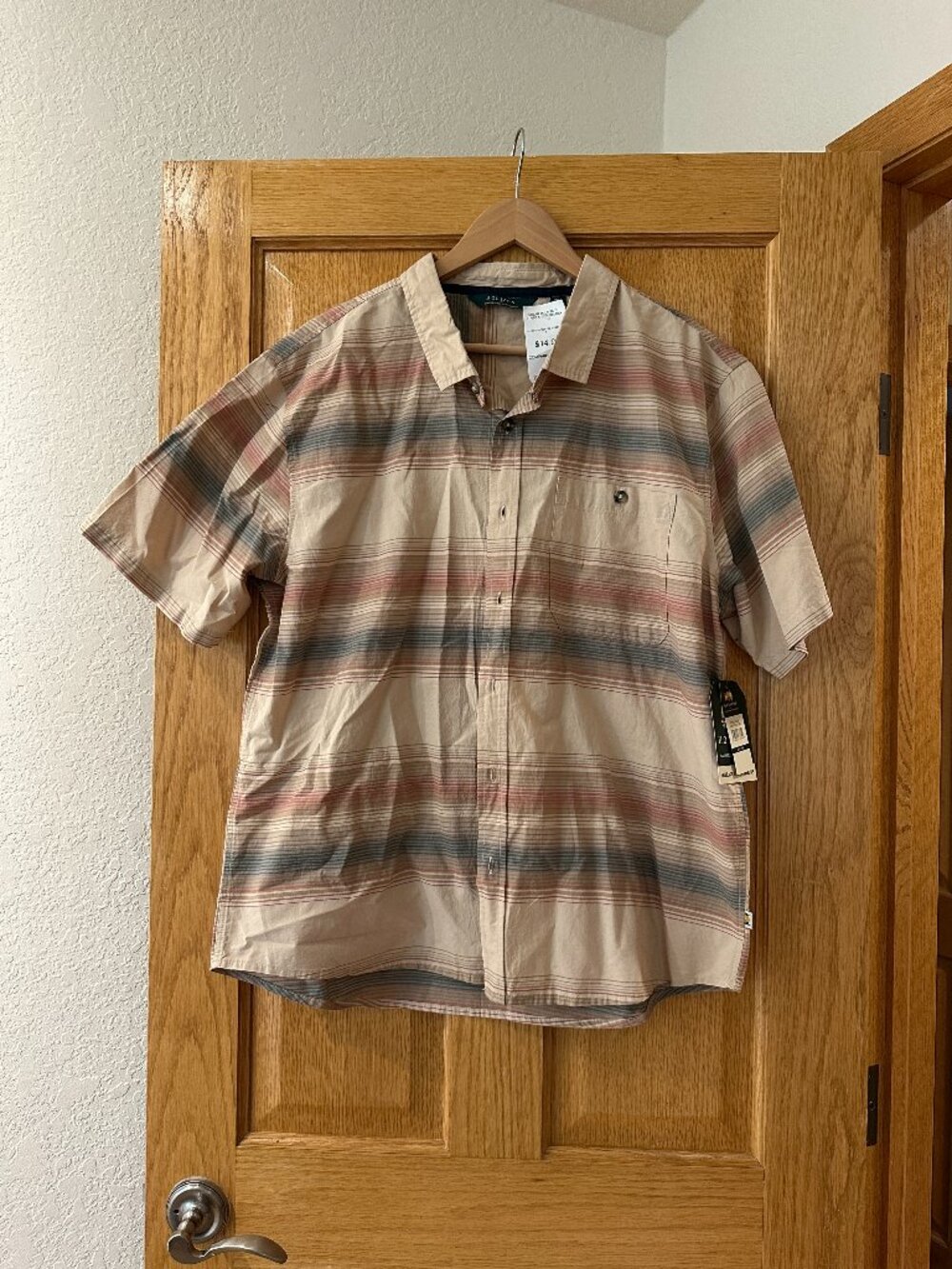 mens striped camp shirt